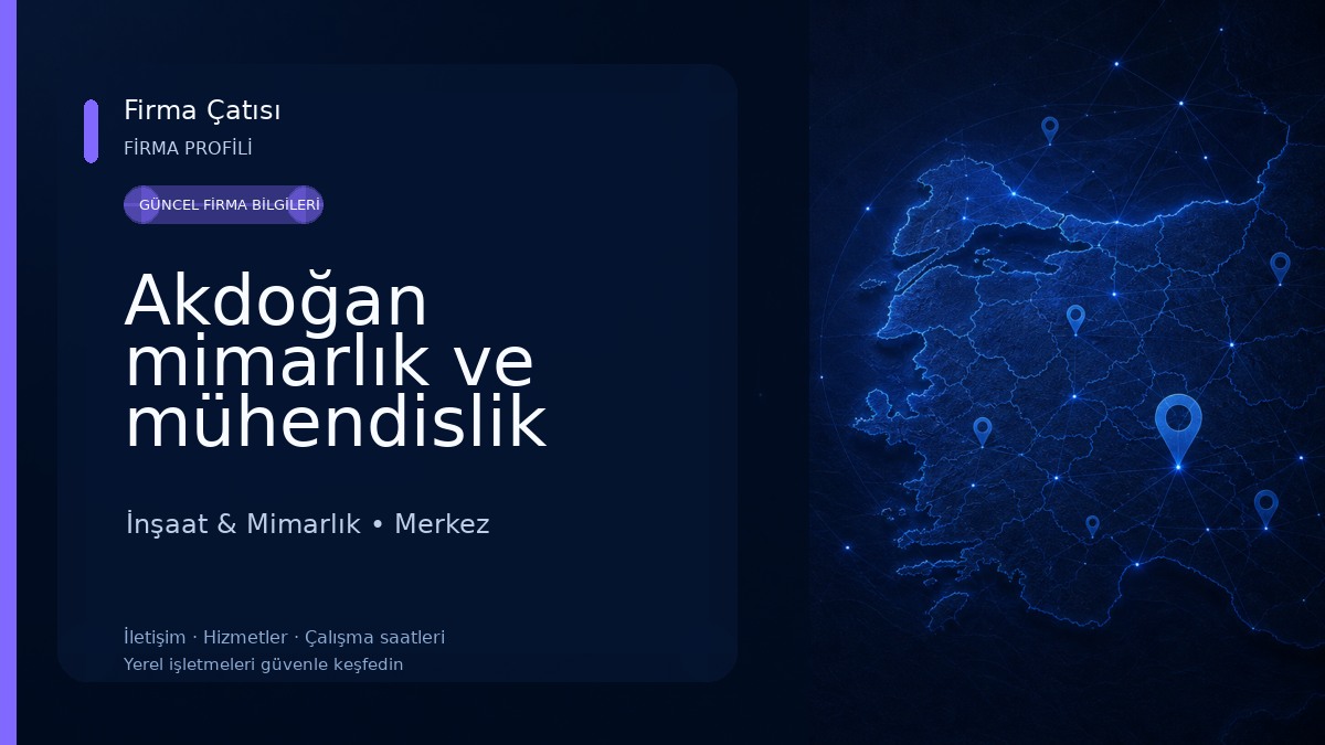 Akdoğan mimarlık ve mühendislik İnşaat & Mimarlık