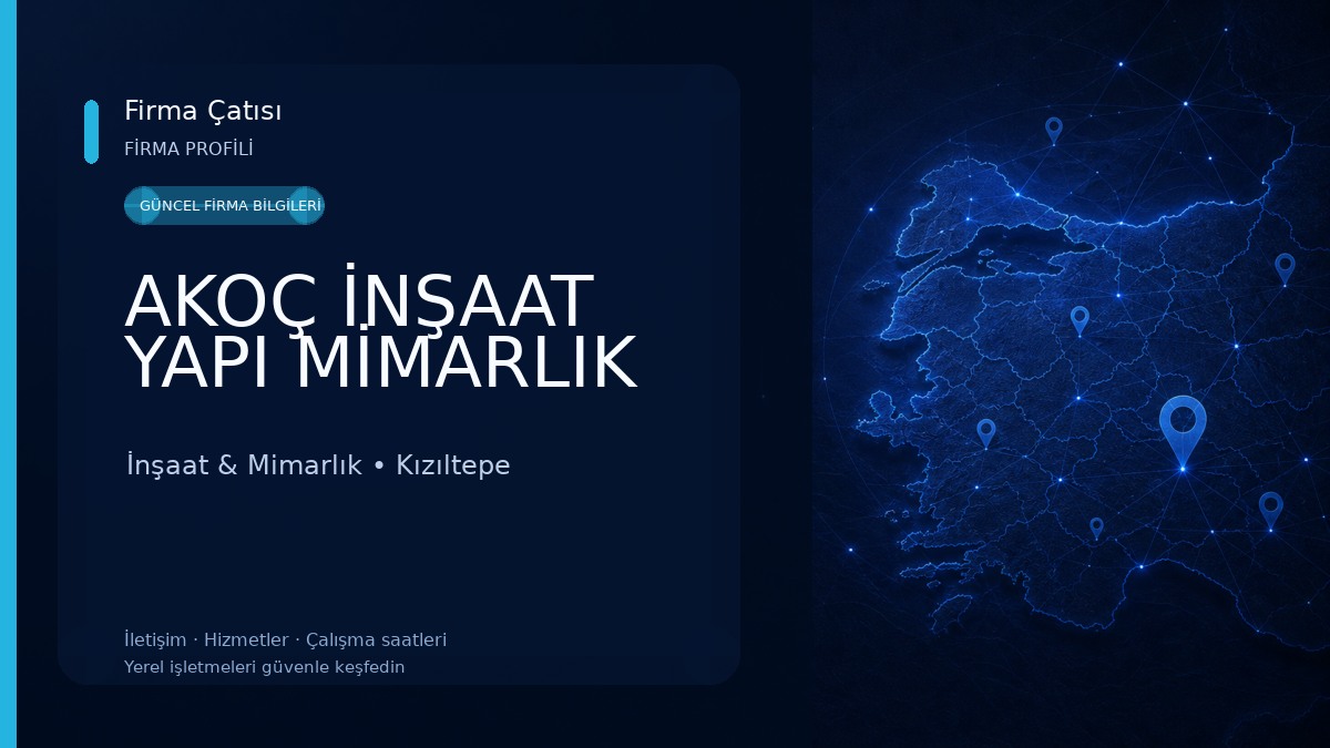 AKOÇ İNŞAAT YAPI MİMARLIK İnşaat & Mimarlık