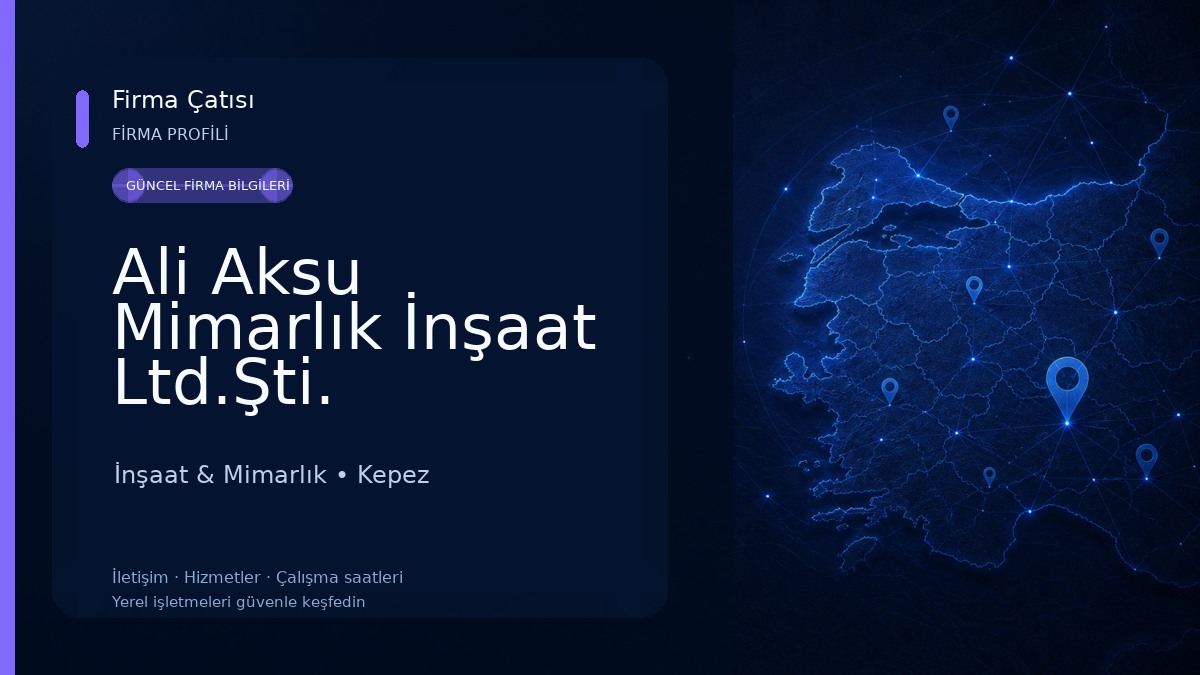 Ali Aksu Mimarlık İnşaat Ltd.Şti. İnşaat & Mimarlık