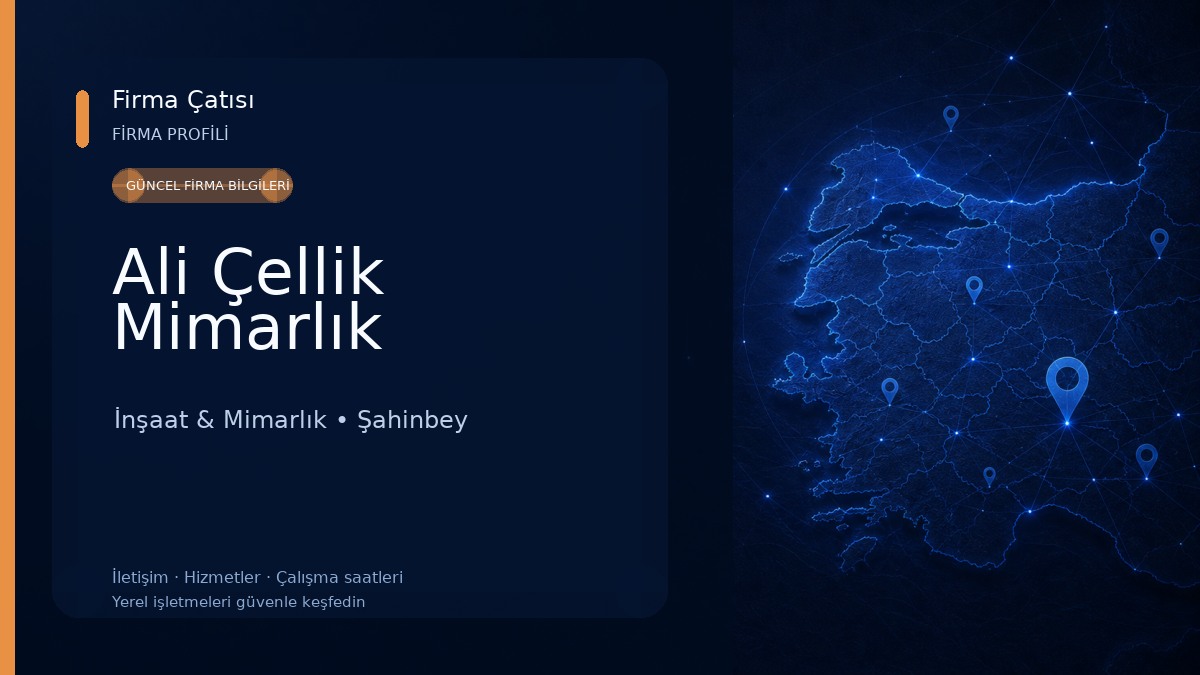 Ali Çellik Mimarlık İnşaat & Mimarlık