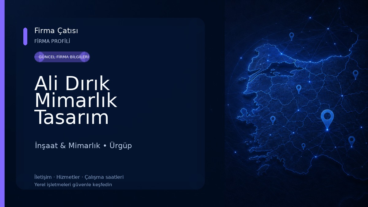 Ali Dırık Mimarlık Tasarım İnşaat & Mimarlık