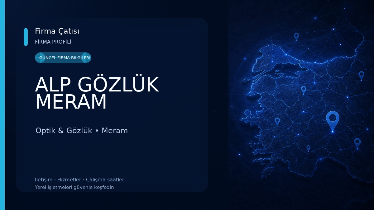 ALP GÖZLÜK MERAM Optik & Gözlük