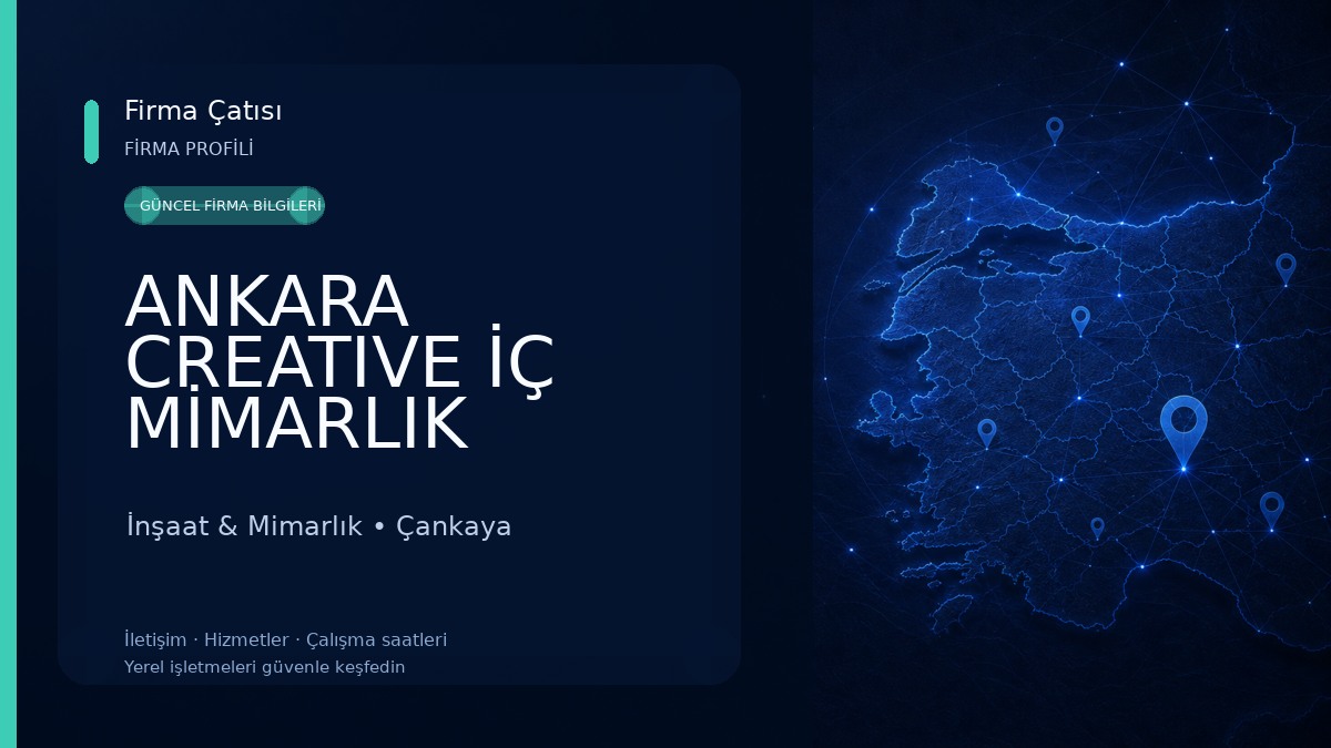 ANKARA CREATIVE İÇ MİMARLIK MİMARİ TASARIM DEKORASYON VE DANIŞMANLIK