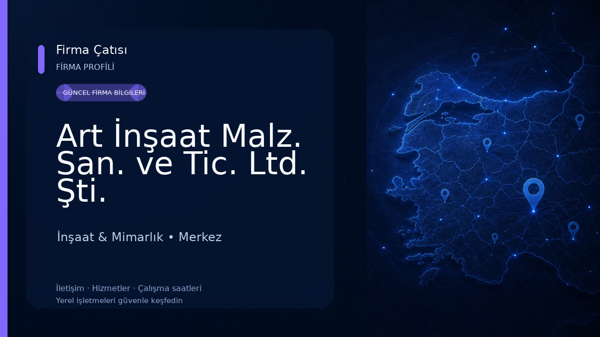 Art İnşaat Malz. San. ve Tic. Ltd. Şti. İnşaat & Mimarlık