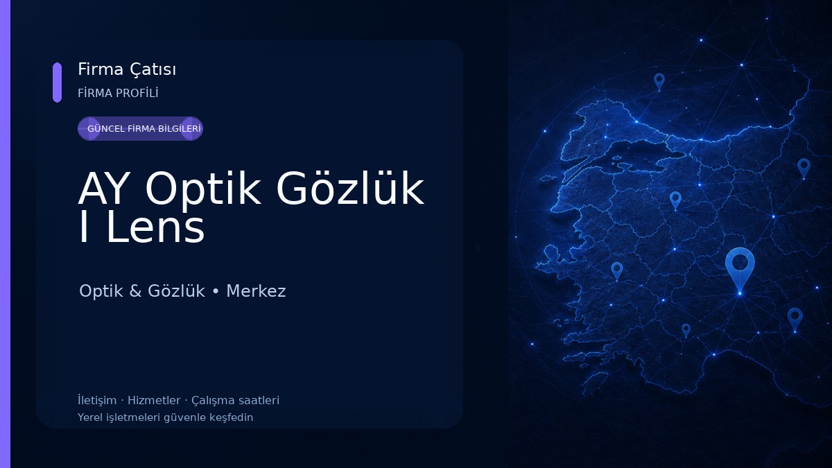 AY Optik Gözlük I Lens 