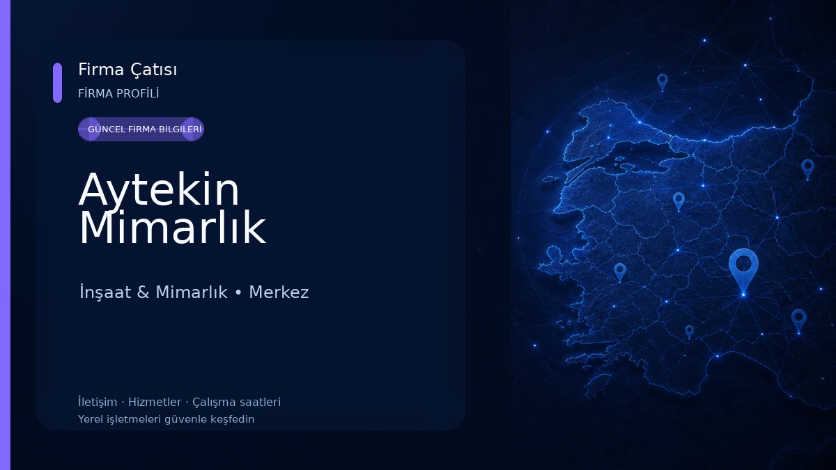 Aytekin Mimarlık İnşaat & Mimarlık
