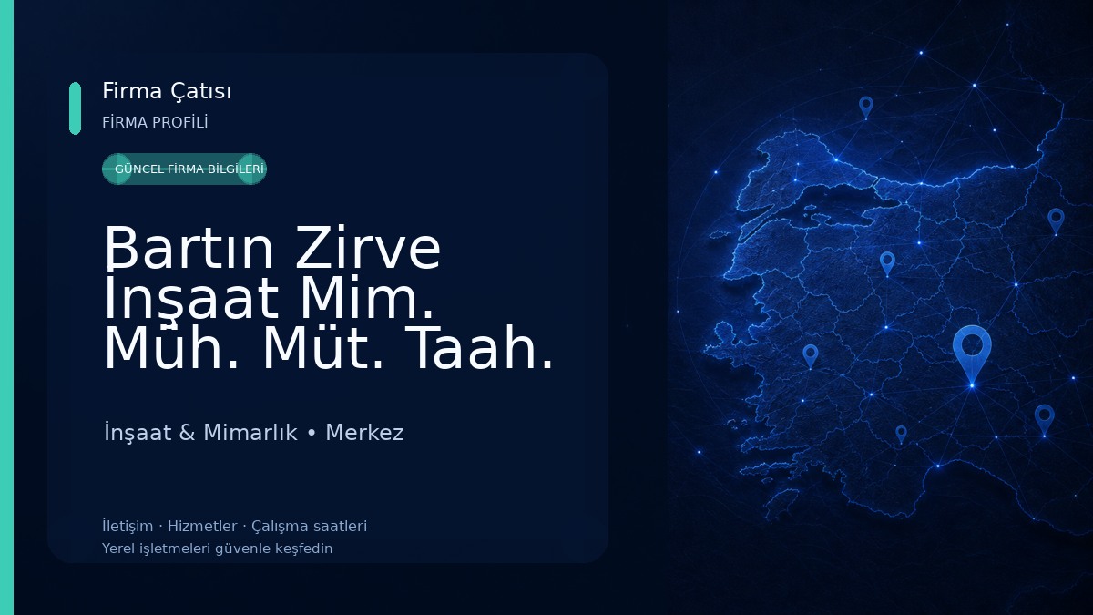 Bartın Zirve İnşaat Mim. Müh. Müt. Taah. San. Tic. Ltd. Şti. İnşaat & Mimarlık