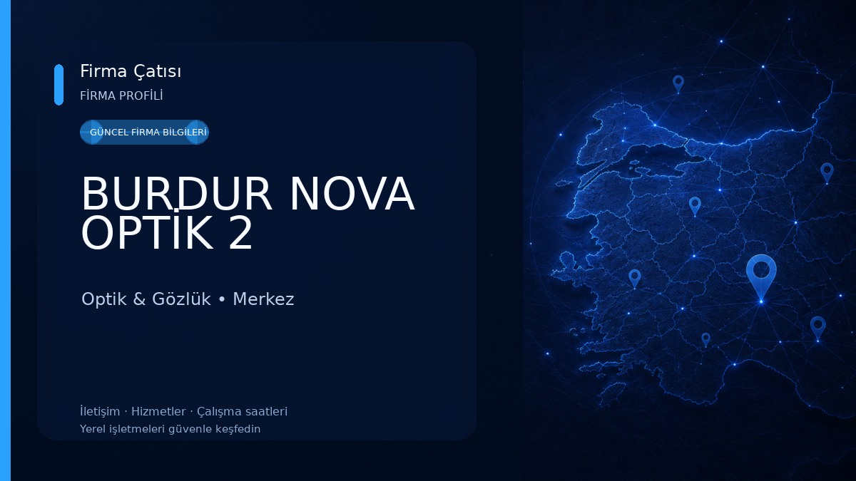 BURDUR NOVA OPTİK 2 