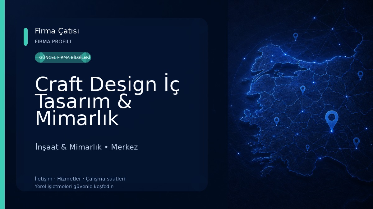 Craft Design İç Tasarım & Mimarlık İnşaat & Mimarlık