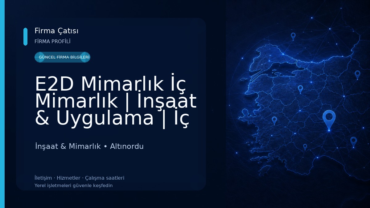 E2D Mimarlık İç Mimarlık | İnşaat & Uygulama | İç Kapı İnşaat & Mimarlık