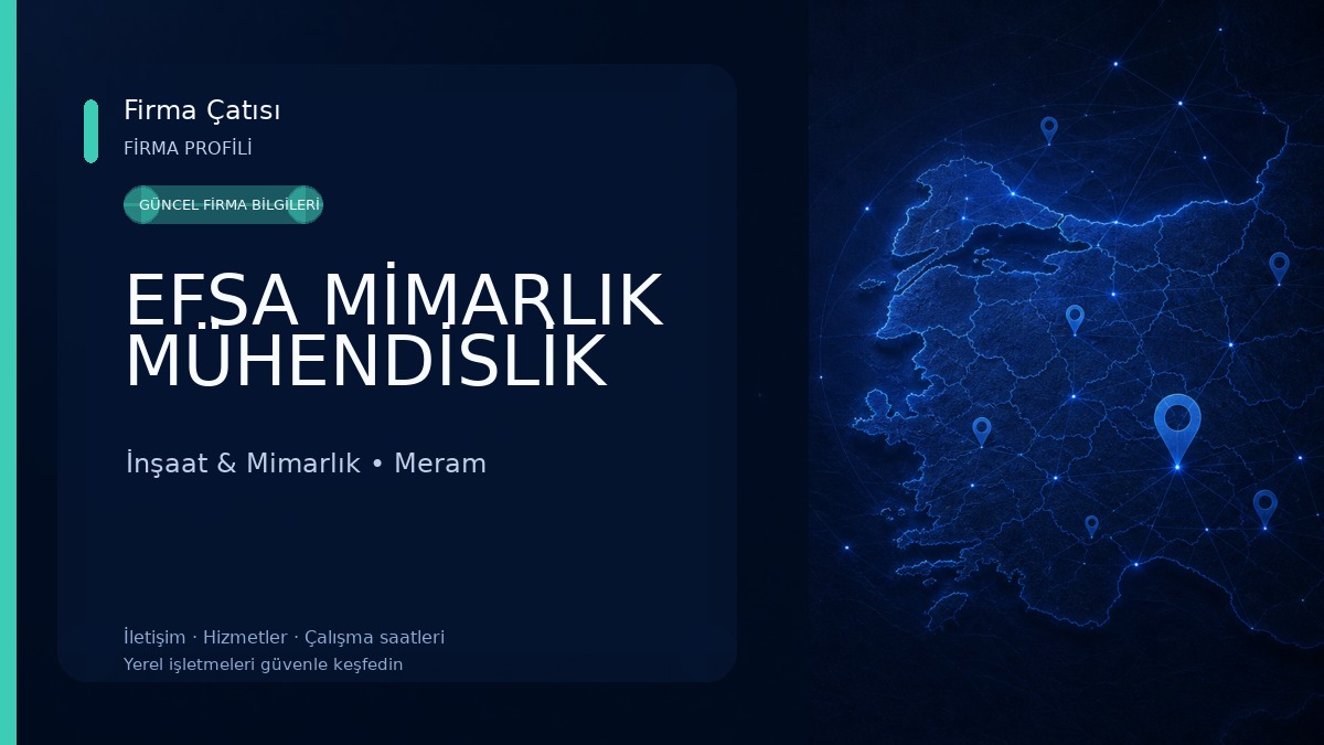 EFSA MİMARLIK MÜHENDİSLİK İnşaat & Mimarlık