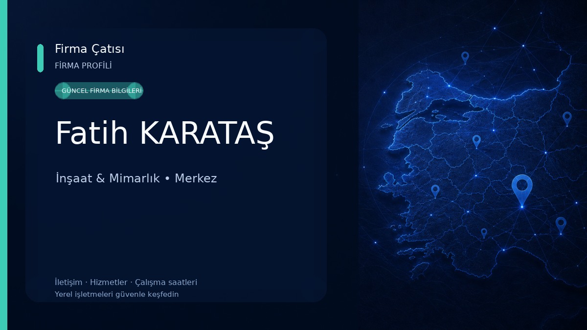 Fatih KARATAŞ İnşaat & Mimarlık