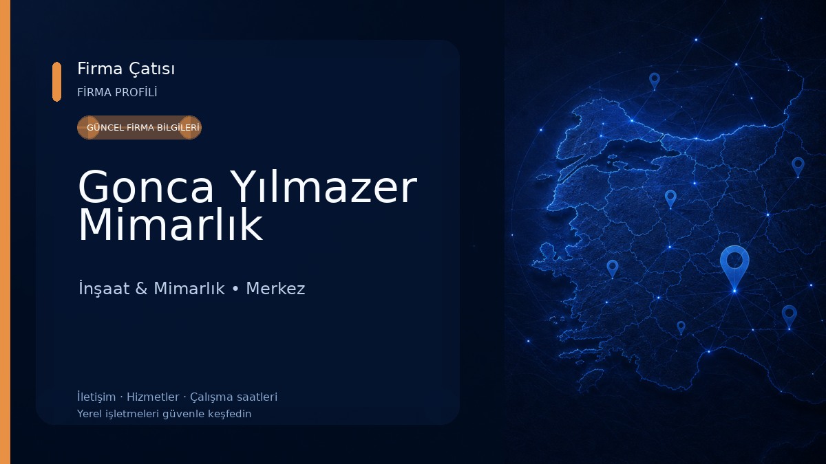 Gonca Yılmazer Mimarlık İnşaat & Mimarlık