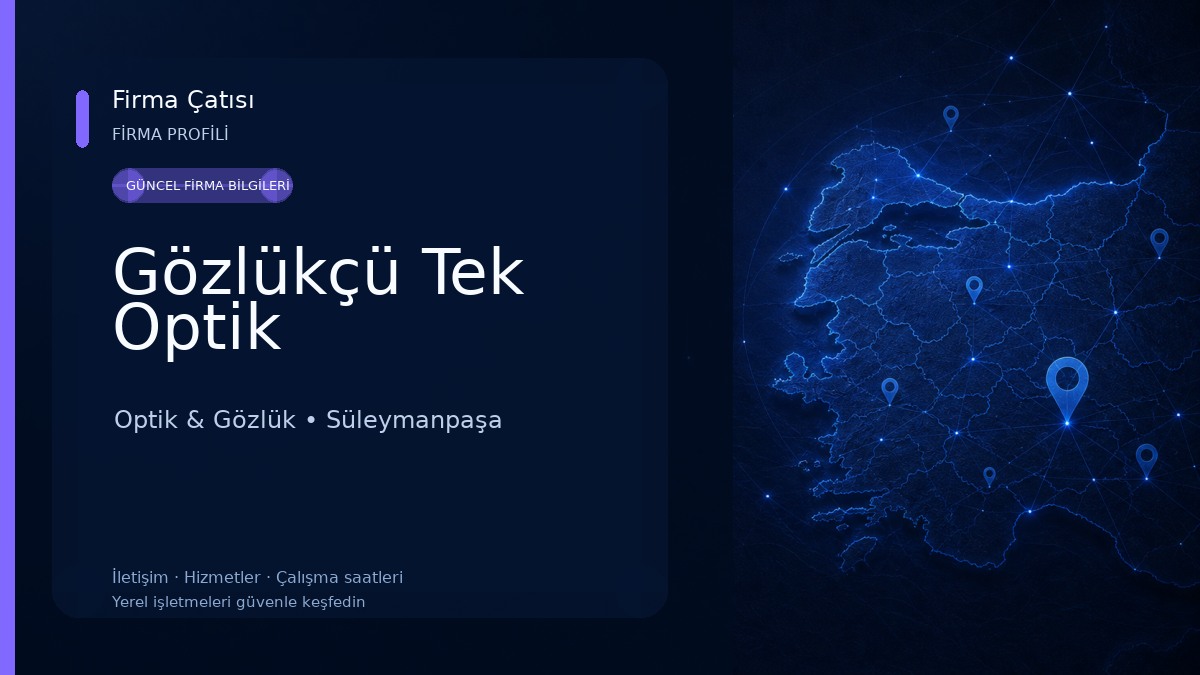Gözlükçü Tek Optik