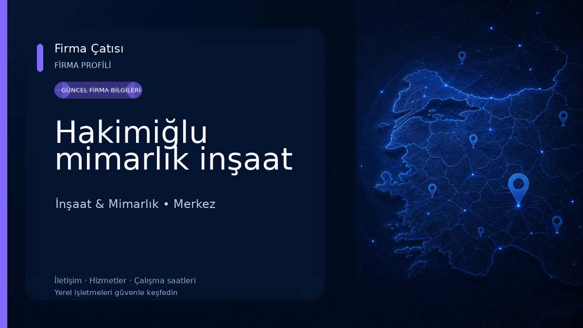 Hakimiğlu mimarlık inşaat İnşaat & Mimarlık