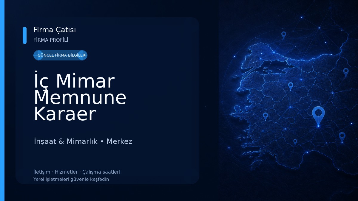 İç Mimar Memnune Karaer İnşaat & Mimarlık