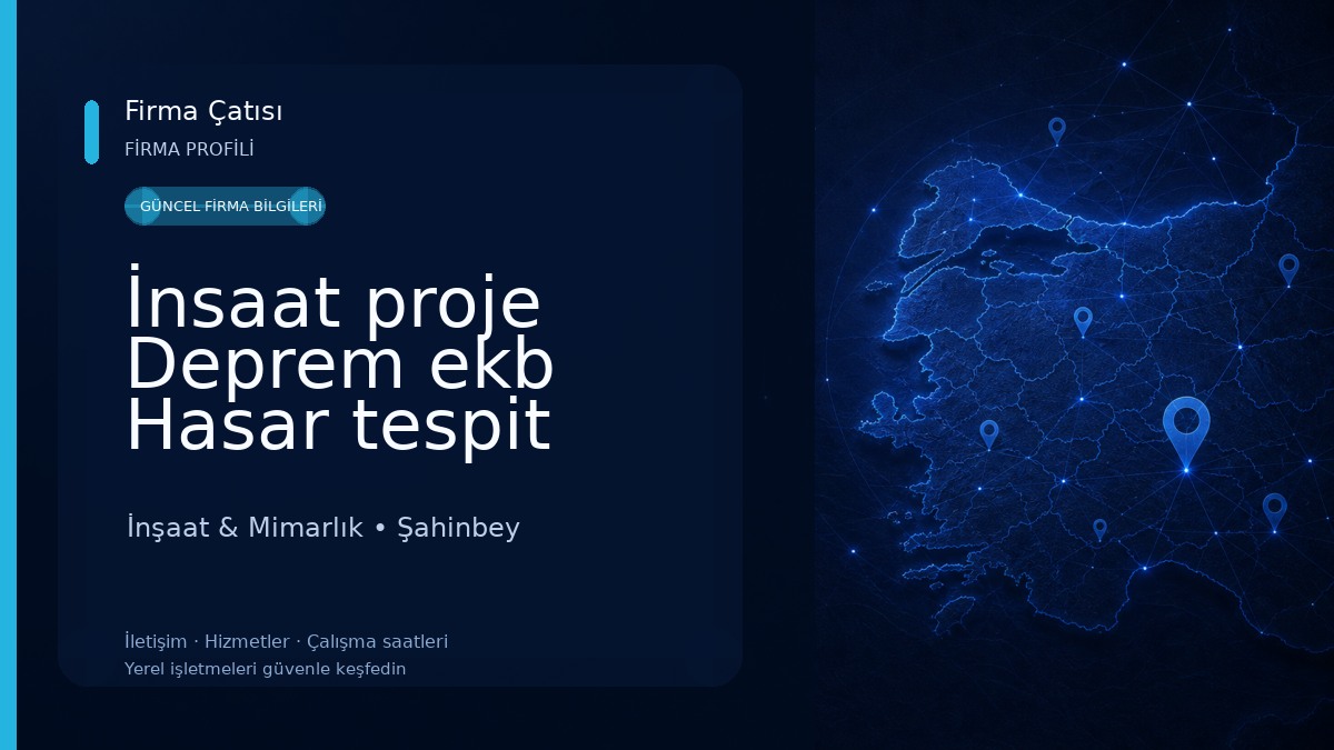 İnsaat proje Deprem ekb Hasar tespit firması statik mimari proje