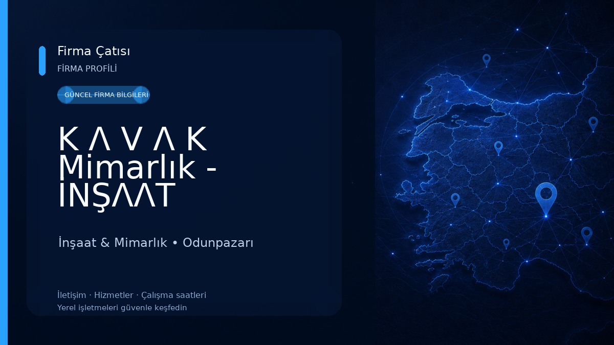 K Λ V Λ K Mimarlık - İNŞΛΛT İnşaat & Mimarlık