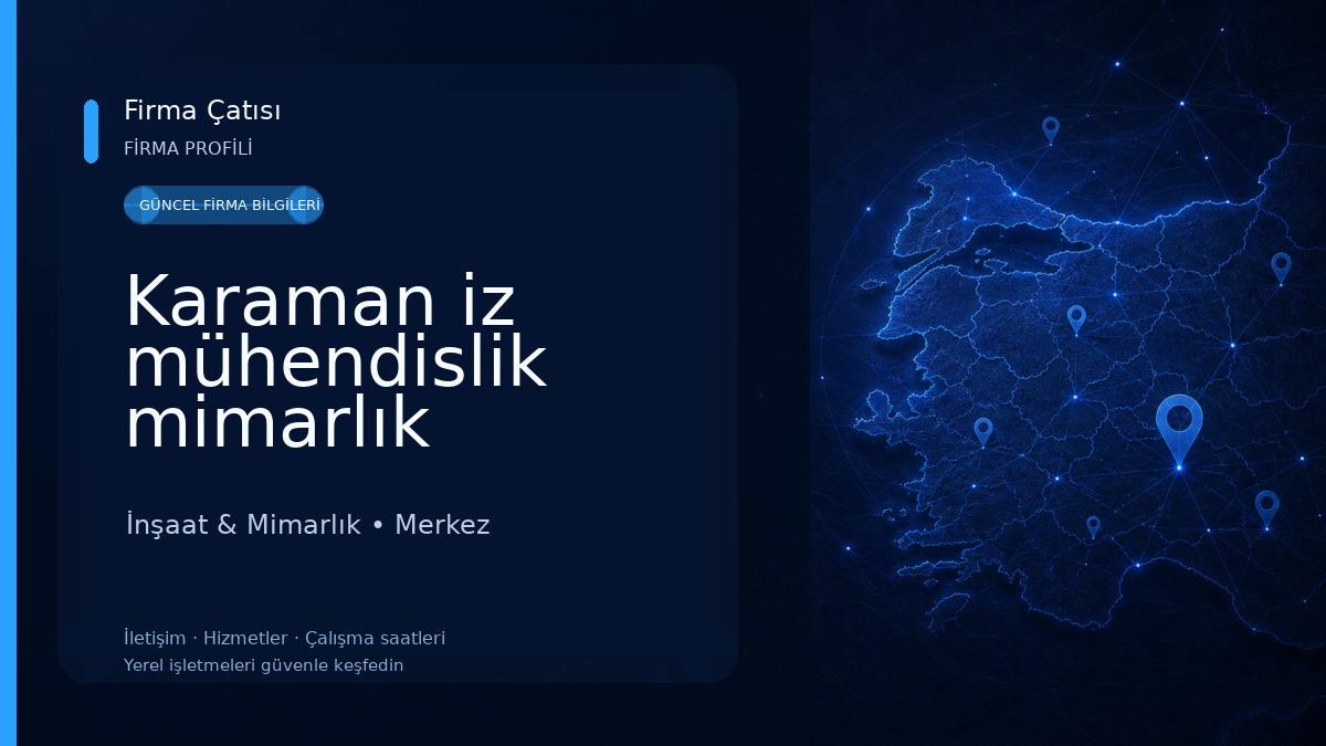 Karaman iz mühendislik mimarlık