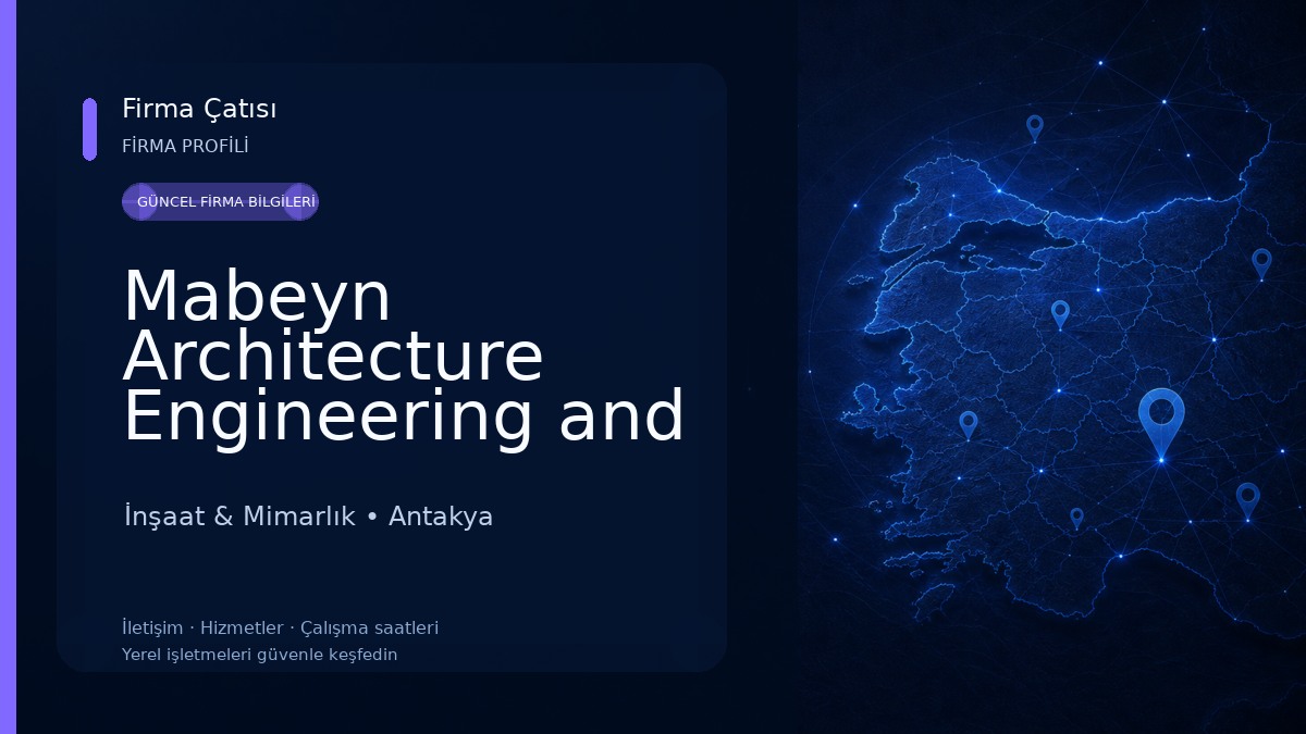Mabeyn Architecture Engineering and Construction LLC - Master Architect Derya CAMUZ