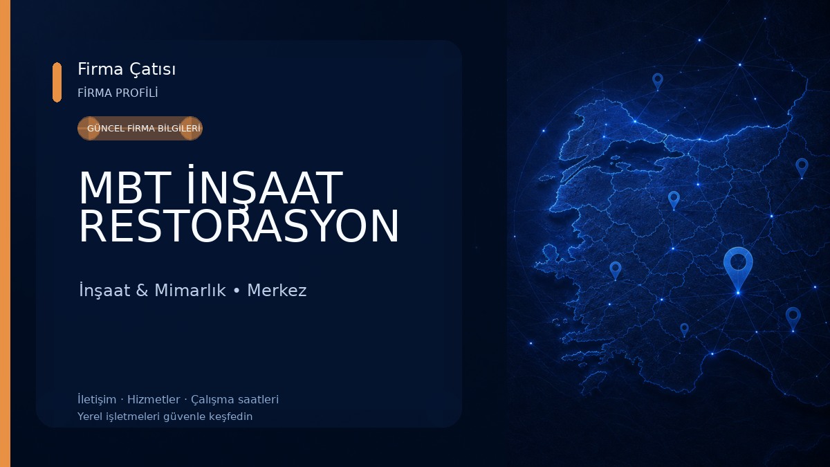 MBT İNŞAAT RESTORASYON İnşaat & Mimarlık