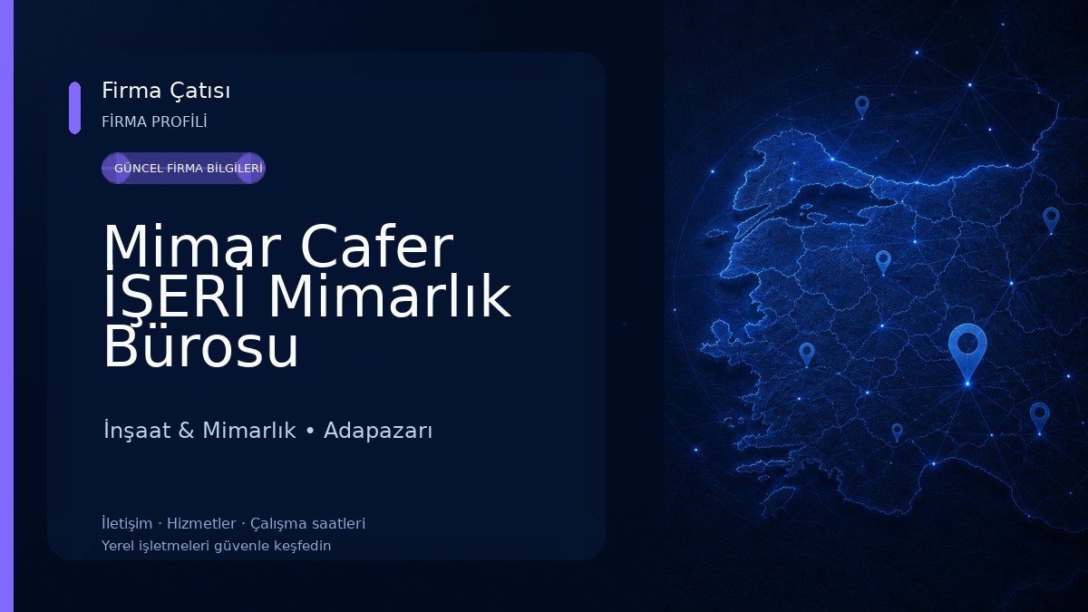 Mimar Cafer İŞERİ Mimarlık Bürosu 