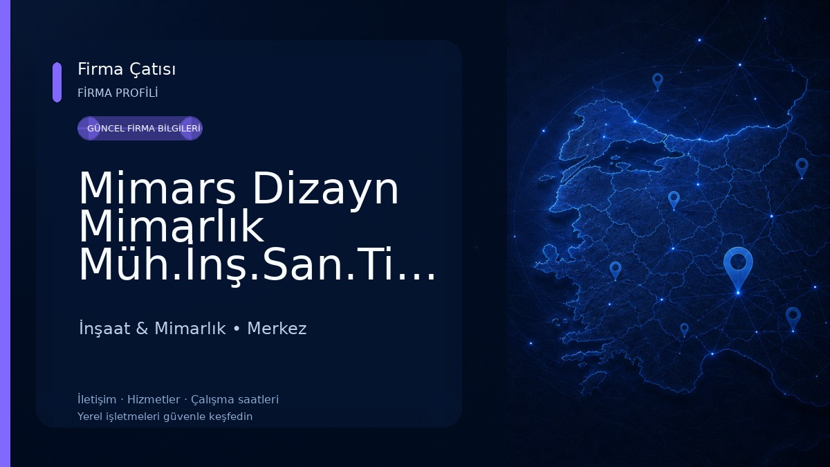 Mimars Dizayn Mimarlık Müh.İnş.San.Tic.Ltd.Şti. Mimar SEDAT YERLİKAYA