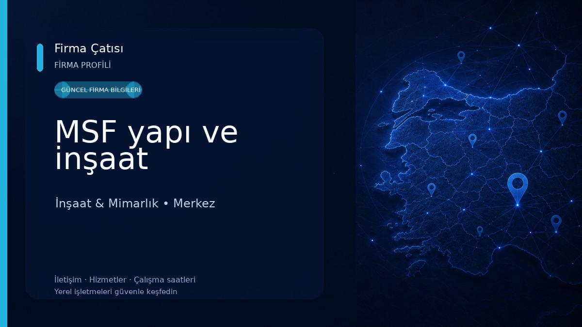 MSF yapı ve inşaat İnşaat & Mimarlık
