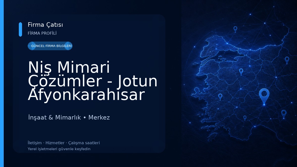 Niş Mimari Çözümler - Jotun Afyonkarahisar Satış Noktası