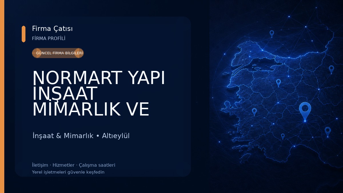 NORMART YAPI İNŞAAT MİMARLIK VE DIŞ TİCARET LTD. ŞTİ. İnşaat & Mimarlık