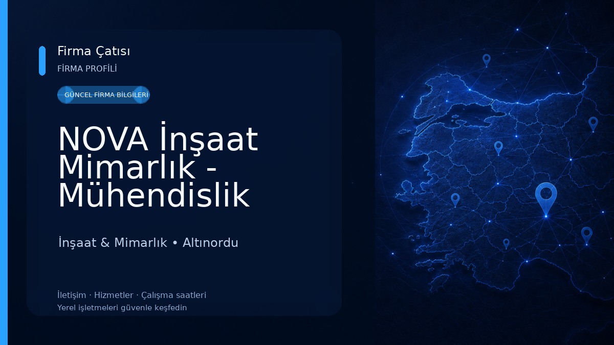 NOVA İnşaat Mimarlık - Mühendislik İnşaat & Mimarlık