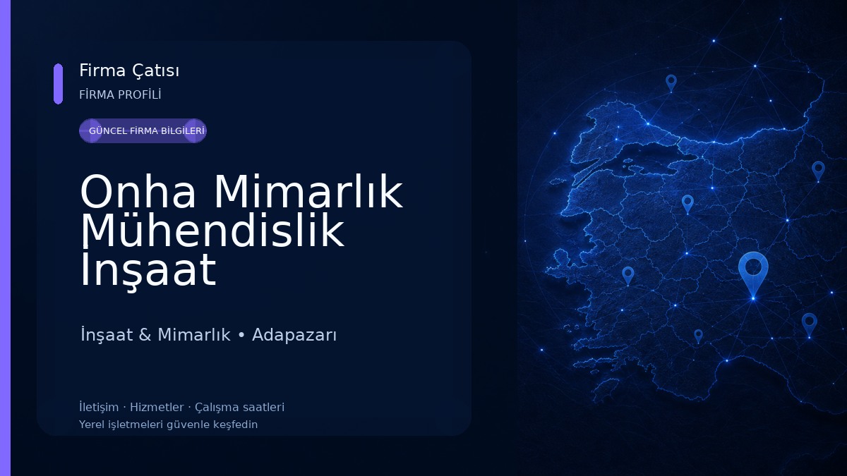 Onha Mimarlık Mühendislik İnşaat İnşaat & Mimarlık
