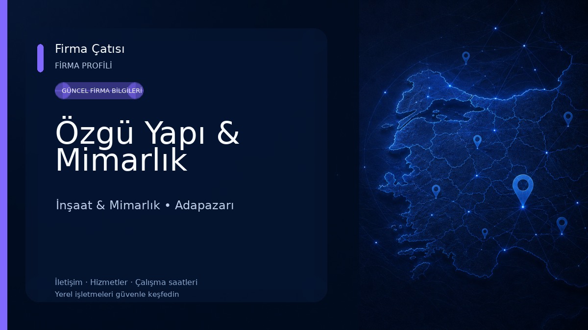 Özgü Yapı & Mimarlık İnşaat & Mimarlık