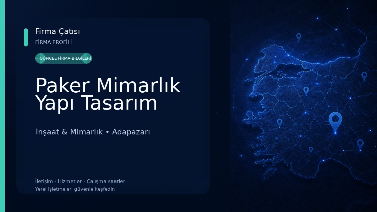 Paker Mimarlık Yapı Tasarım İnşaat & Mimarlık