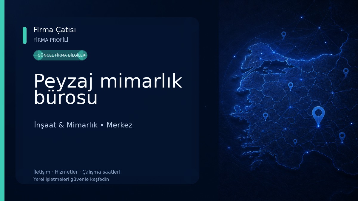 Peyzaj mimarlık bürosu İnşaat & Mimarlık