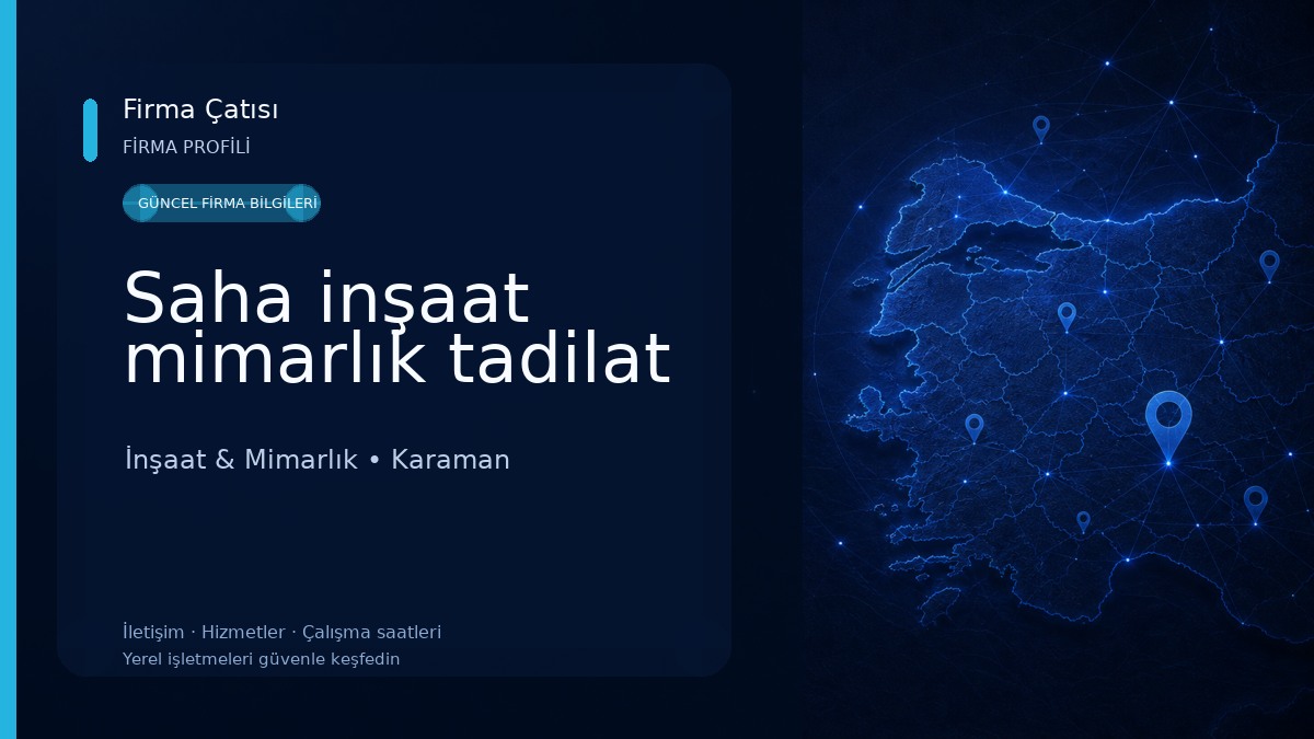 Saha inşaat mimarlık tadilat