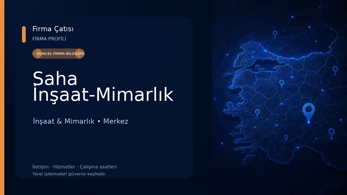 Saha İnşaat-Mimarlık İnşaat & Mimarlık