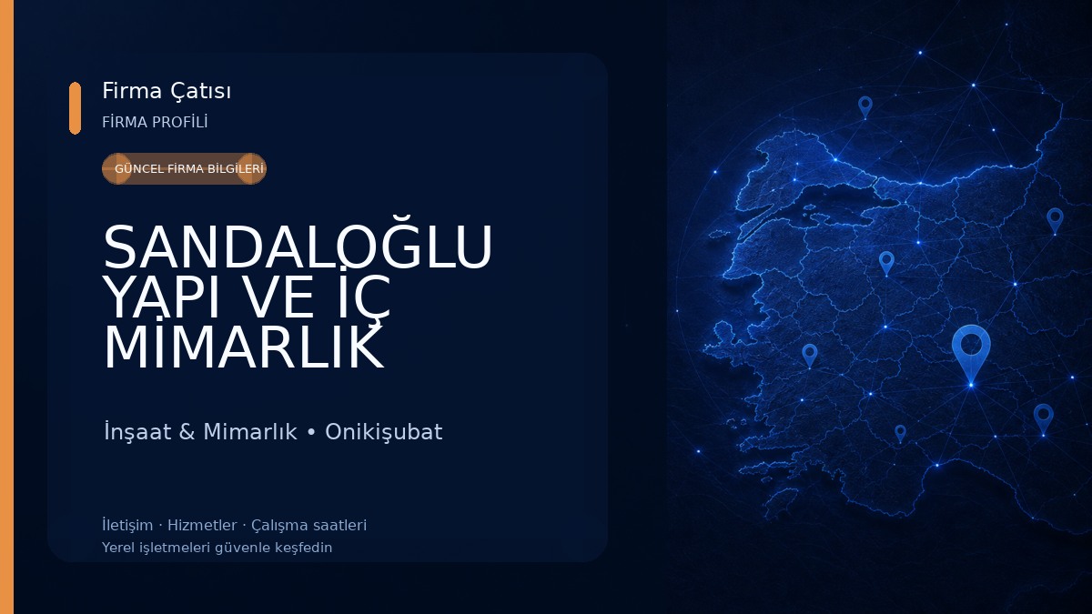 SANDALOĞLU YAPI VE İÇ MİMARLIK
