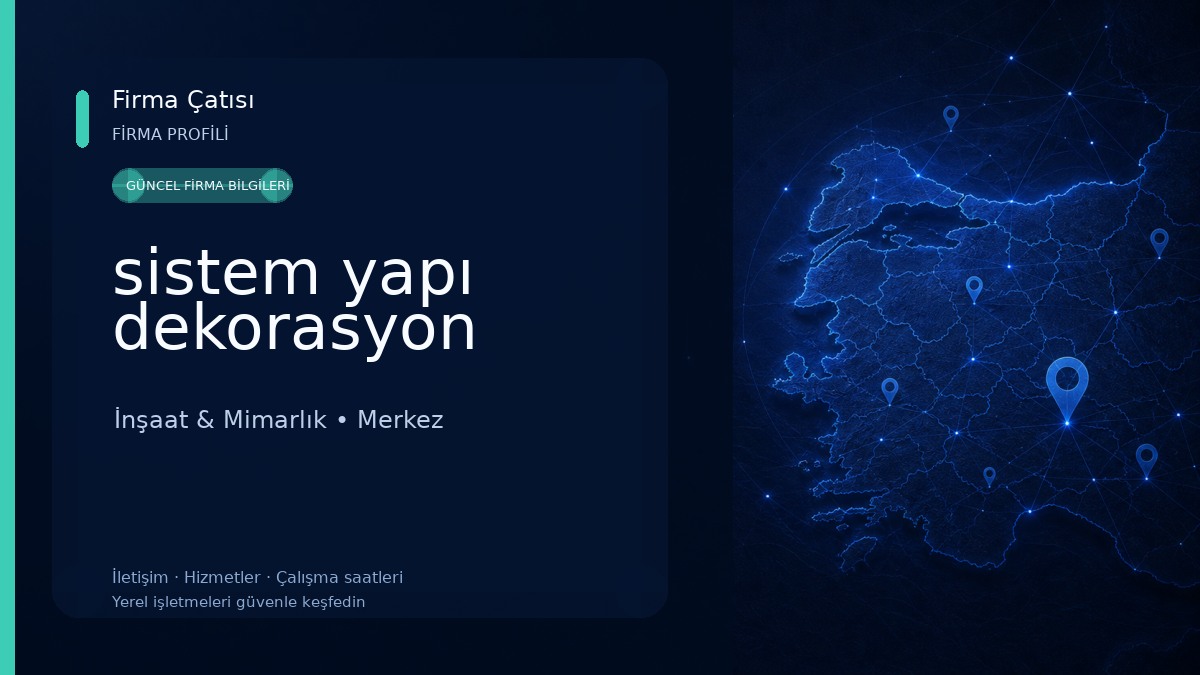 sistem yapı dekorasyon İnşaat & Mimarlık