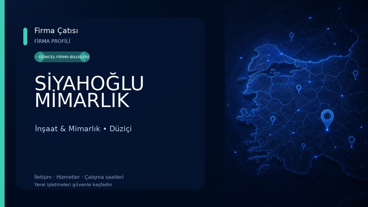 SİYAHOĞLU MİMARLIK İnşaat & Mimarlık