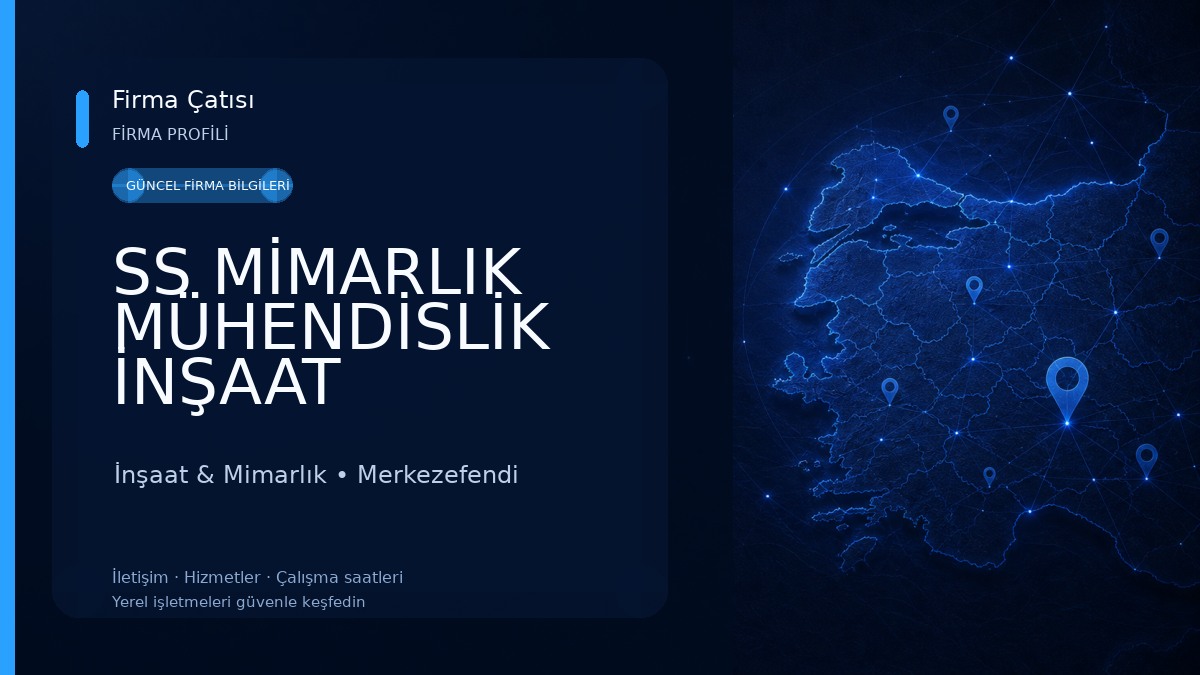 SS MİMARLIK MÜHENDİSLİK İNŞAAT TAAHHÜT SAN. VE TİC. LTD. ŞTİ İnşaat & Mimarlık