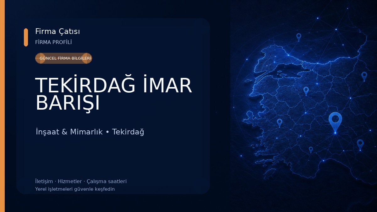 TEKİRDAĞ İMAR BARIŞI