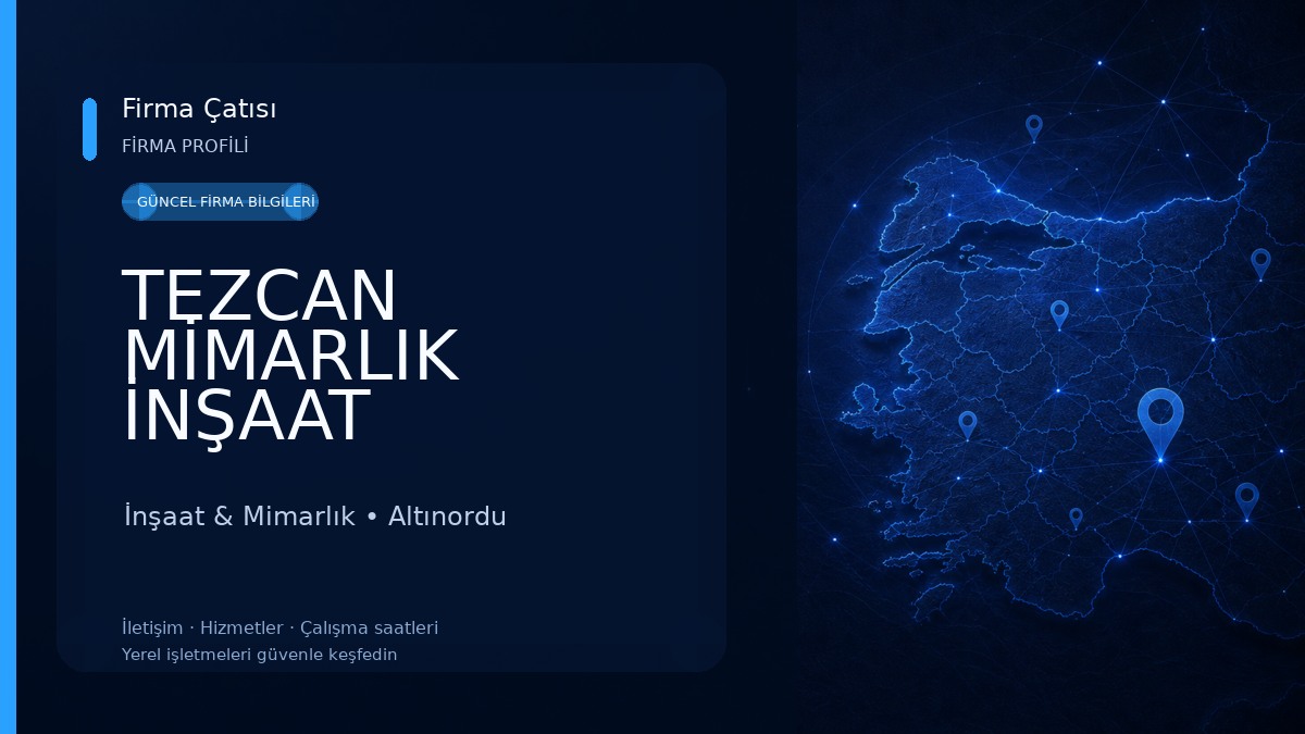 TEZCAN MİMARLIK İNŞAAT TAAHHÜT OTOMOTİV LTD.ŞTİ İnşaat & Mimarlık
