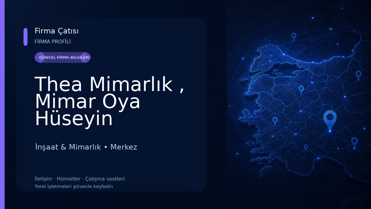 Thea Mimarlık , Mimar Oya Hüseyin 
