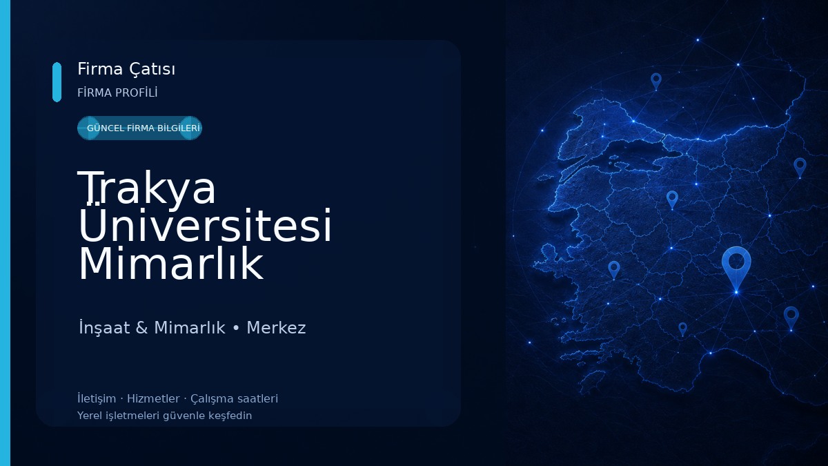 Trakya Üniversitesi Mimarlık Fakültesi