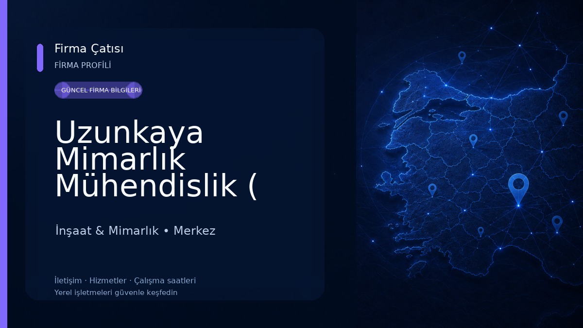 Uzunkaya Mimarlık Mühendislik ( Plan Proje İnşaat) İnşaat & Mimarlık