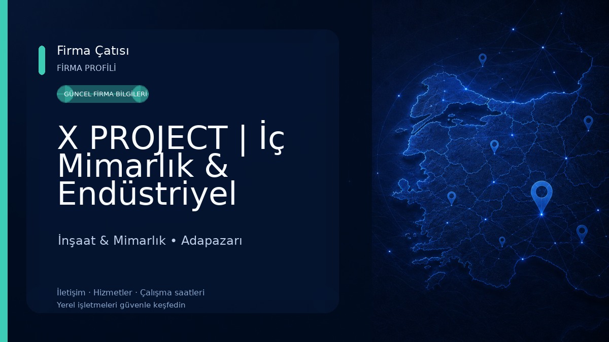 X PROJECT | İç Mimarlık & Endüstriyel Tasarım İnşaat & Mimarlık