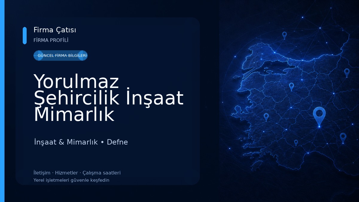 Yorulmaz Şehircilik İnşaat Mimarlık Taahhüt Ticaret Limited Şirketi 
